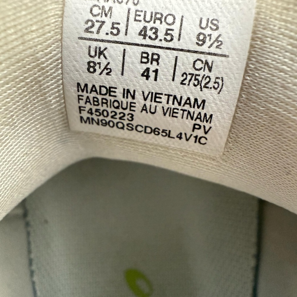 ASICS Cream and Teal Sneakers - Picture 7 of 7